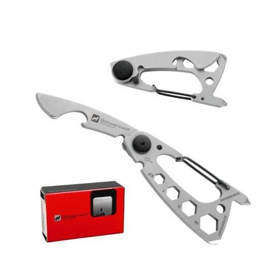 Мультитул 10в1 Schwarzwolf Burundi, 75 мм, колір сірий - F6000300AJ3