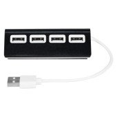 USB хаб 2.0 на 4 порти Voyager Fletcher, колір чорний - V3447-03 USB хаб 2.0 на 4 порти Voyager Fletcher, колір чорний - V3447-03
