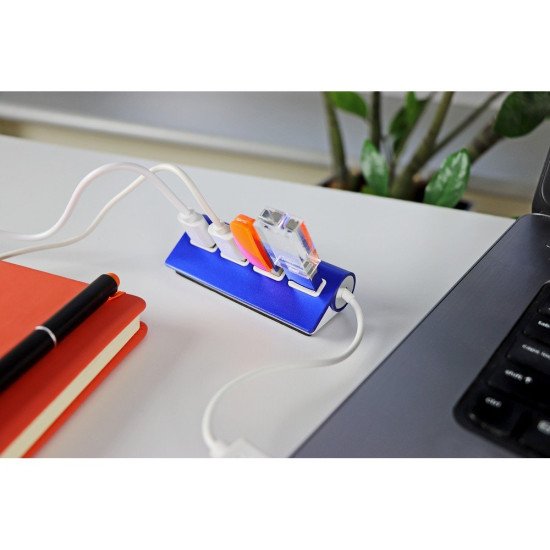 USB хаб 2.0 на 4 порти Voyager Fletcher, колір чорний - V3447-03 USB хаб 2.0 на 4 порти Voyager Fletcher, колір чорний - V3447-03