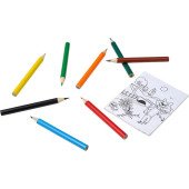 Олівці кольорові з розмальовками Voyager, 8 шт, колір прозорий - V7842-00