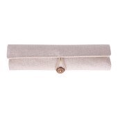 Еко-набір шкільний 6в1 Voyager Lauren в бавовняному пеналі, колір бежевий - V1815-20