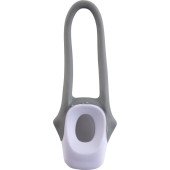 Ліхтарик велосипедний Voyager з силіконовим ремінцем, колір білий - V7793-02