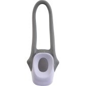 Ліхтарик велосипедний Voyager з силіконовим ремінцем, колір білий - V7793-02