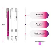 Ручка металева кулькова Voyager Jones, колір білий - V1501-02