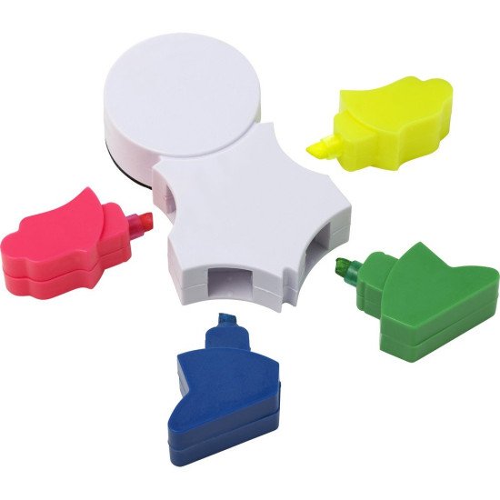 Маркер текстовий 3в1 Voyager Man, 4 шт, колір білий - V1923-02