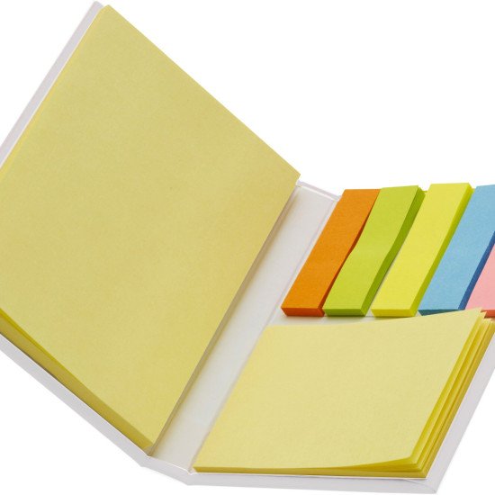 Набір стікерів для нотаток Voyager, колір білий - V2430-02