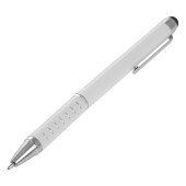 Ручка-стилус металева кулькова Voyager, колір білий - V3245-02