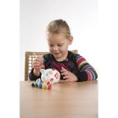 Скарбничка-розмальовка Voyager Piggy, колір білий - V6453-02