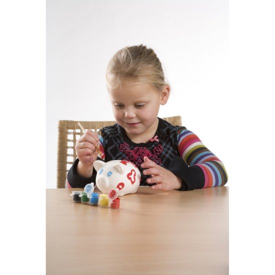 Скарбничка-розмальовка Voyager Piggy, колір білий - V6453-02