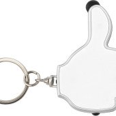 Брелок-стилус з ліхтариком Voyager Like it LED, колір білий - V1686-02