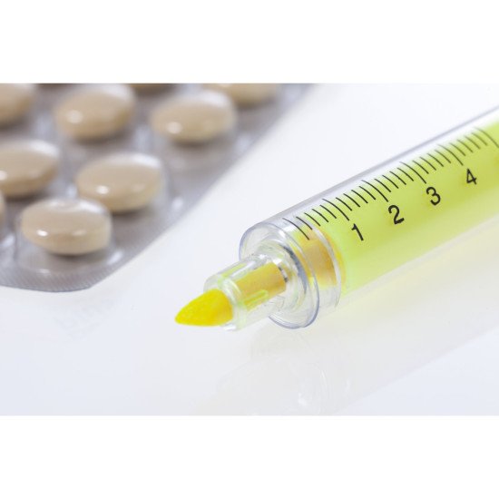 Маркер текстовий Voyager Syringe, колір жовтий - V1523-08