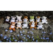 Брелок-іграшка плюшева жаба Fofcio Sallie, колір зелений - HE741-06