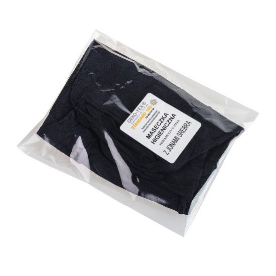 Маска захисна багаторазова Voyager, колір чорний - V6992-03