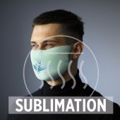 Маска захисна багаторазова Voyager, колір світло-зелений - V6992-10