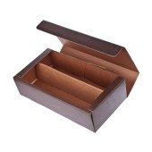 Подарункова коробка на 2 пляшки Voyager Reid, колір коричневий - V6602-16