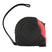 Рулетка вимірювальна 3 м Voyager, прорезинений корпус, колір червоний - V7702-05