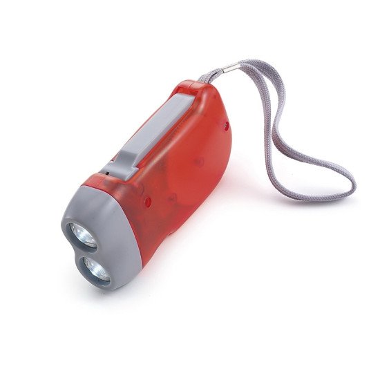 Динамо-ліхтарик Voyager LED з ремінцем, колір червоний - V5504-05