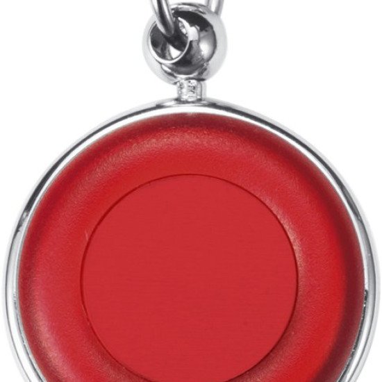 Ретрактор з карабіном Voyager 60 см, колір червоний/сріблястий - V6403-05