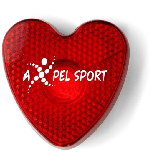 Ліхтар-катафот Voyager Heart з кліпсою, колір червоний - V6463-05