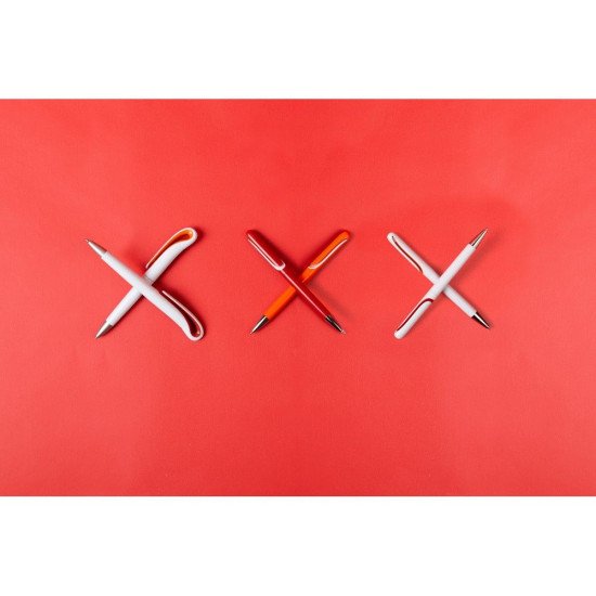 Ручка пластикова кулькова Voyager Twist, колір червоний - V1318-05 Ручка пластикова кулькова Voyager Twist, колір червоний - V1318-05