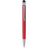 Ручка-стилус металева кулькова Voyager в футлярі, колір червоний - V1970-05