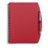 Блокнот в лінію на спіралі А5 Voyager, м'яка обкладинка, з кульковою ручкою, колір червоний - V2387-05