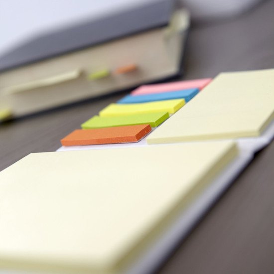 Набір стікерів для нотаток Voyager, колір червоний - V2430-05