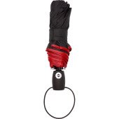 Парасоля складана автоматична Voyager антишторм, колір чорний/червоний - V9450-05