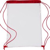 Рюкзак-мішок прозорий Voyager, колір червоний - V7481-05