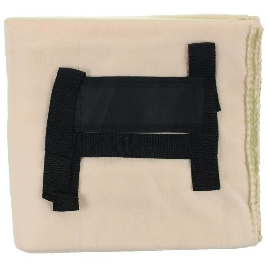 Плед флісовий Voyager 130х160 см, колір бежевий/чорний - V7687-00