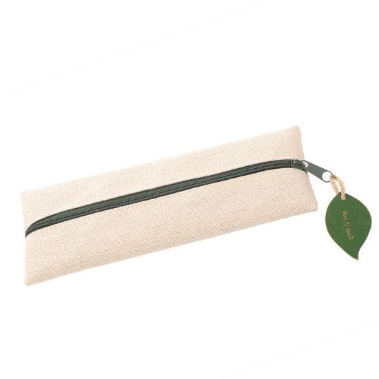 Еко-набір шкільний 6в1 Voyager в бавовняному пеналі, колір бежевий - V7365-20