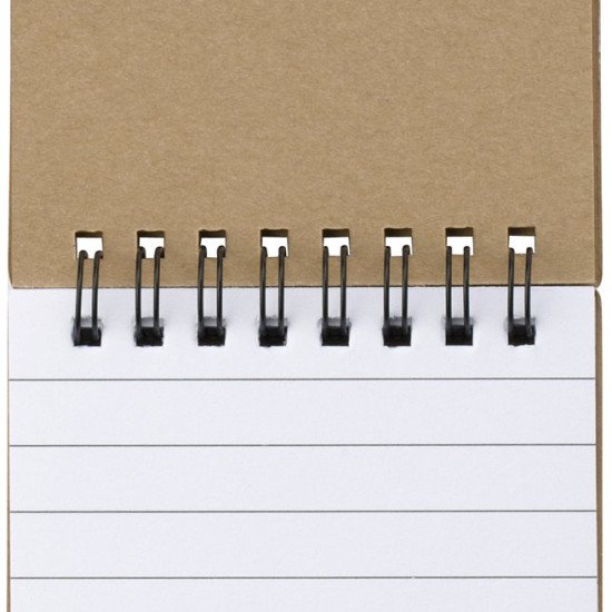 Набір стікерів Voyager з блокнотом на спіралі, колір коричневий - V2810-00