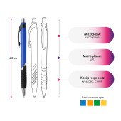 Ручка пластикова кулькова Voyager, колір помаранчевий - V1297-07 Ручка пластикова кулькова Voyager, колір помаранчевий - V1297-07