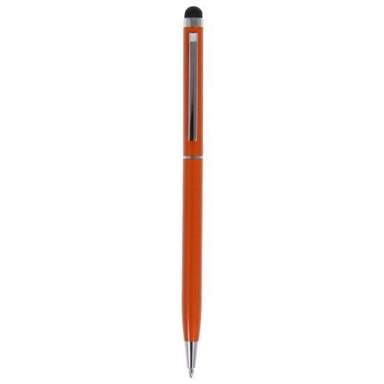 Ручка-стилус металева кулькова Voyager, колір помаранчевий - V1537-07 Ручка-стилус металева кулькова Voyager, колір помаранчевий - V1537-07