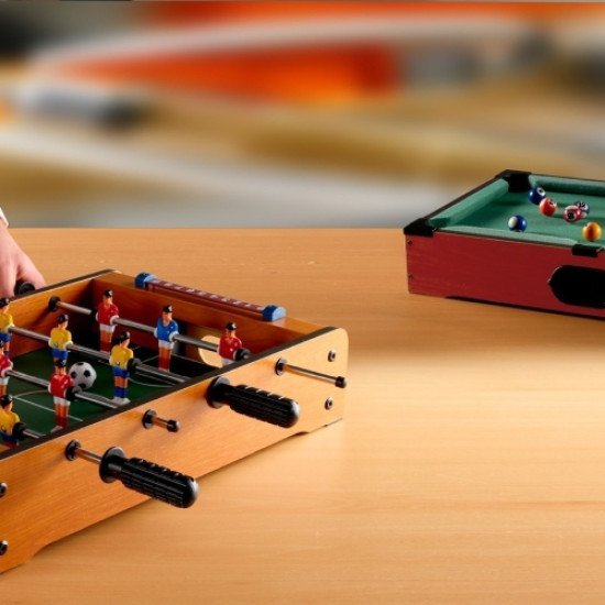 Гра настільний міні-футбол Voyager, колір світло-коричневий/чорний - V6456-00