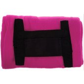 Плед флісовий Voyager 130х160 см, колір рожевий/чорний - V7687-21