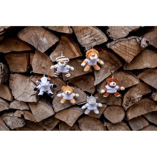 Брелок-іграшка плюшевий лев Fofcio Rex, колір світло-коричневий - HE595-18