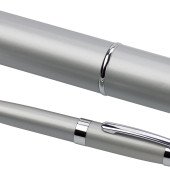 Ручка металева кулькова Voyager, колір сріблястий - V1670-32 Ручка металева кулькова Voyager, колір сріблястий - V1670-32