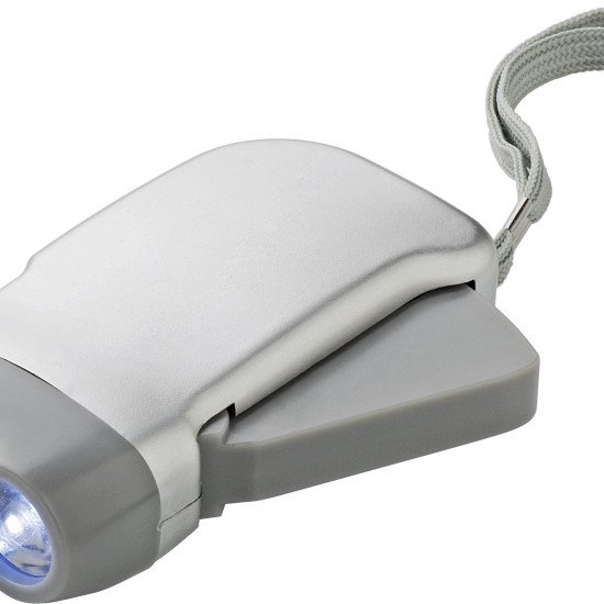 Динамо-ліхтарик Voyager LED з ремінцем, колір сріблястий - V5504-32