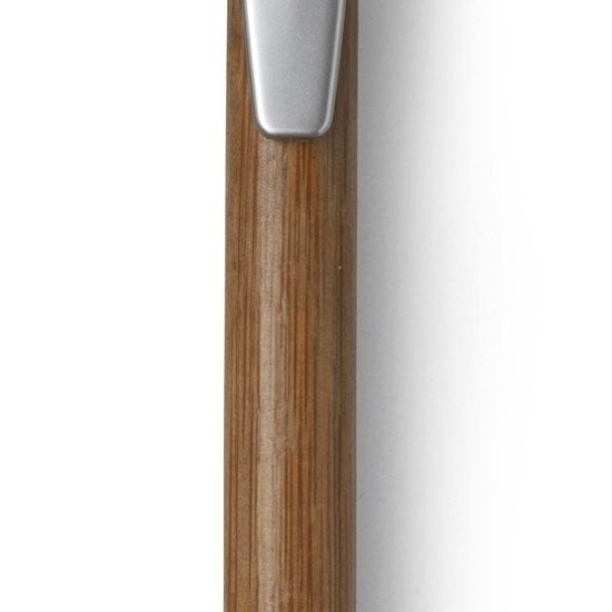 Ручка бамбукова кулькова Voyager, колір сріблястий - V1410-32