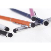 Ручка-стилус металева кулькова Voyager, колір сріблястий - V1537-32 Ручка-стилус металева кулькова Voyager, колір сріблястий - V1537-32