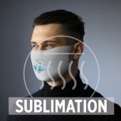 Маска захисна багаторазова Voyager, колір сірий - V6992-19