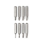 Набір міні викруток з ліхтариком 9в1 Voyager LED, в коробці, колір сірий - V5091-19