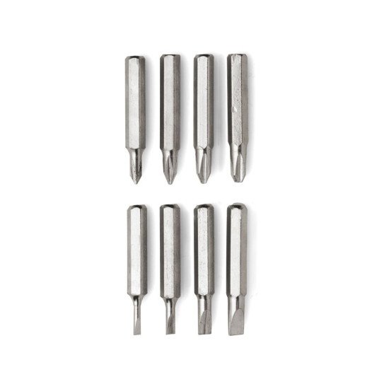 Набір міні викруток з ліхтариком 9в1 Voyager LED, в коробці, колір сірий - V5091-19