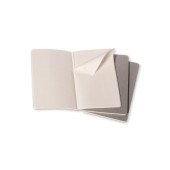 Блокнот в лінію А6 Voyager Moleskine Cahier Journal, м'яка обкладинка, колір сірий - VM023-19