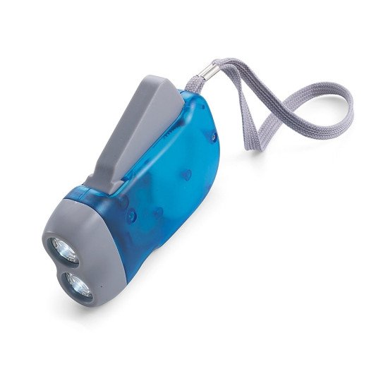 Динамо-ліхтарик Voyager LED з ремінцем, колір синій - V5504-11