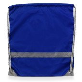 Рюкзак-мішок Voyager зі світловідбивачем, колір синій - V4492-11