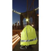 Рюкзак-мішок Voyager зі світловідбивачем, колір синій - V4492-11