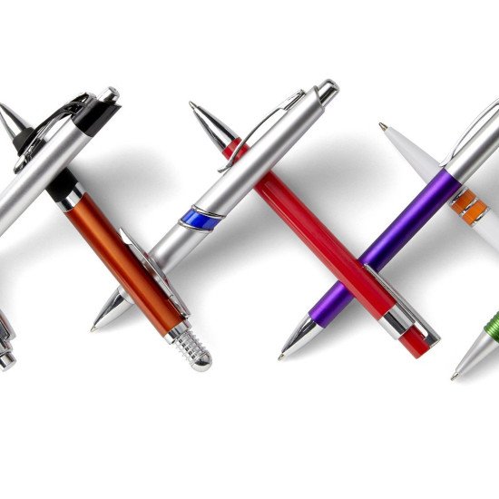 Ручка пластикова кулькова Voyager, колір кобальт - V1431-04 Ручка пластикова кулькова Voyager, колір кобальт - V1431-04