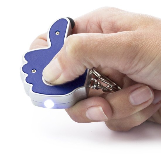 Брелок-стилус з ліхтариком Voyager Like it LED, колір кобальт - V1686-04